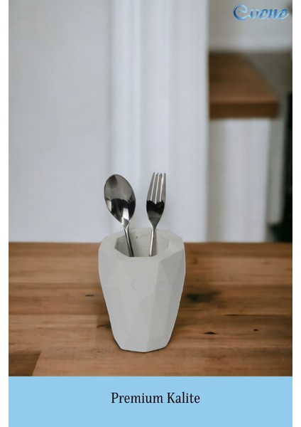 Tezgah Üstü Kaşıklık Dekoratif Dik Kaşıklık Silindir Kaşıklık Altın Renk modelleri