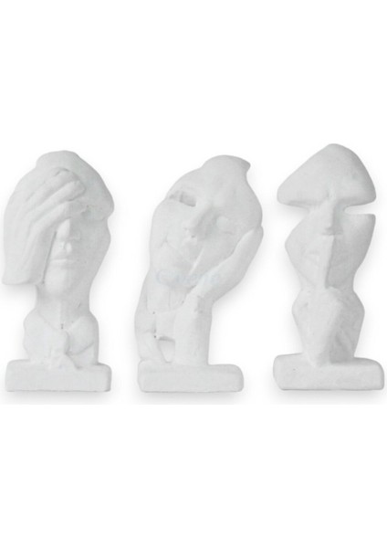 Biblo Dekoratif Obje Heykel Biblo Dekoratif Süs Eşyası Siyah Model 31