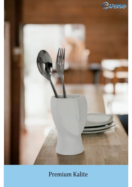 Tezgah Üstü Kaşıklık Dekoratif Dik Kaşıklık Silindir Kaşıklık Gümüş Eskitme Renk modelleri