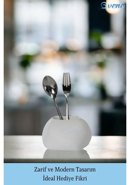 Tezgah Üstü Kaşıklık Dekoratif Dik Kaşıklık Silindir Kaşıklık Siyah Renk fırsatları