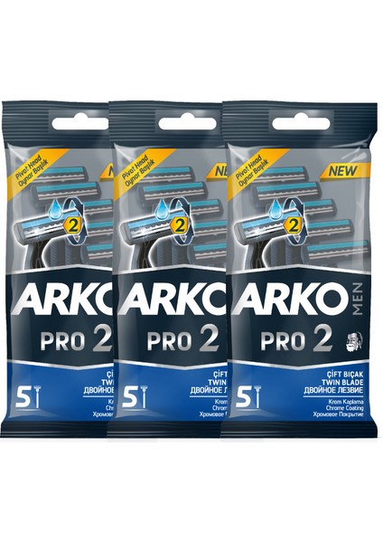 Men Pro2 Çift Bıçaklı Tıraş Bıçağı 15 Adet