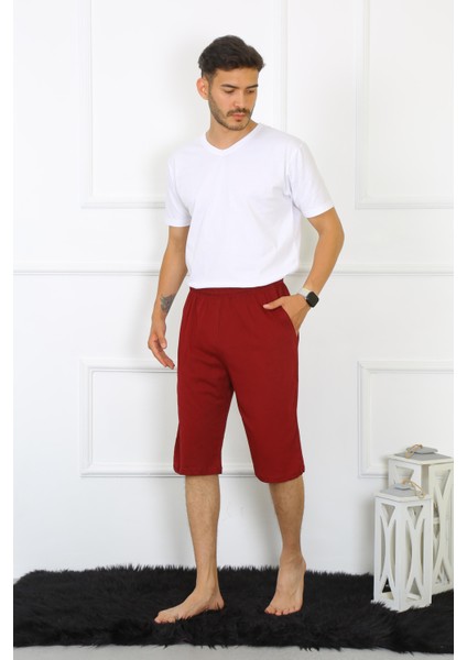 Erkek Cepli Pamuk Lakost Kapri Bordo 27554