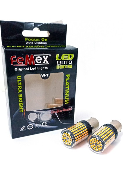 Platinum PY21W-1156 BAU15S 150* Tek Duy Sinyal LED Ampul