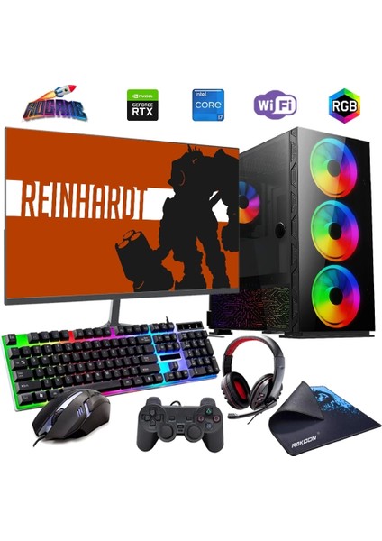 I7 12700F 32GB Ddr4 1tb M2 12GB RTX3060 24" Mon. Oyun Bilgisayarı (Gaming Set)