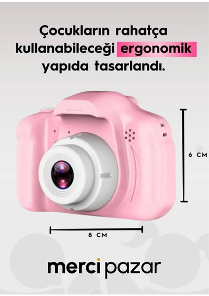 Çocuk Kamerası Dijital Fotoğraf Makinesi Mini 1080P Hd Kamera (16 gb) Hafıza Kart Hediyeli modelleri
