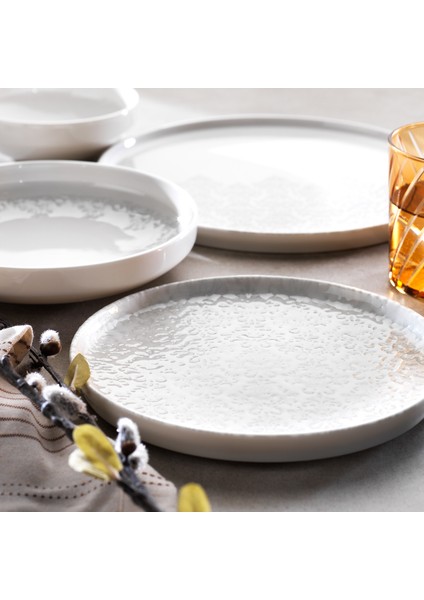 Dolce Yemek Takımı 24 Parça-Gri fiyatları