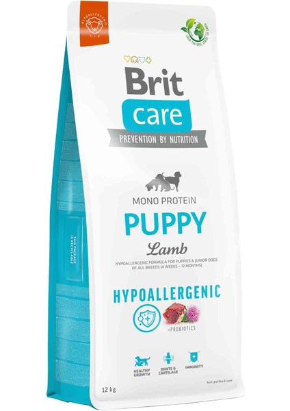 Brit Care Mono Protein Puppy Lamb 12KG Hypoallergenıc Brit Hipoalerjenik Kuzu Etli Yavru Köpek Mama