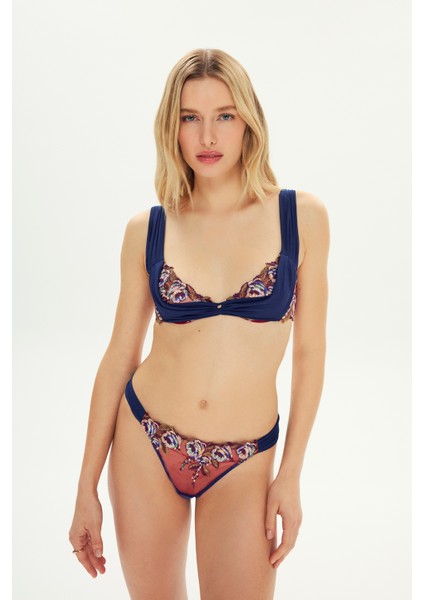 Marien Tül Sütyen Lacivert