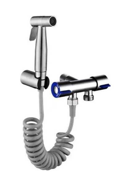 2 M. Paslanmaz Çelik Tuvalet Musluk Seti - Gümüş (Yurt Dışından) fiyatları