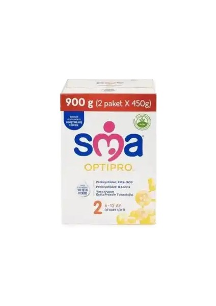 Optıpro 2 900 gr 6-12 Ay Devam Sütü Fos Gos B.lactıs (2X450GR)