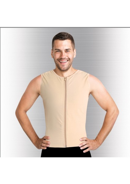 Erkek Jinekomasti Yeleği (Fermuarlı)Xl