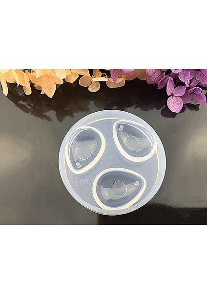 Epoksi Reçine Silikon Kalıp Ithal Üçlü Damla Kolye Silikon Kalıp HB100215 - 0002 modelleri