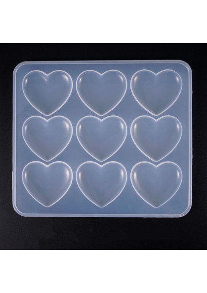 Epoksi Reçine Silikon Kalıp Ithal Dokuzlu Kalp Figürlü Magnet Silikon Kalıp HB45215 - 0006 modelleri