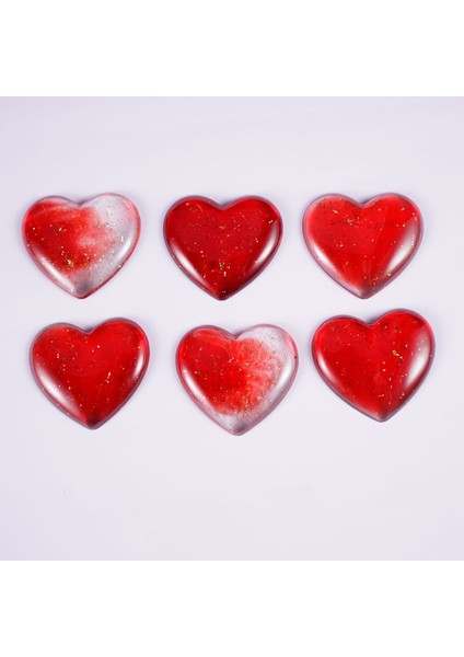 Epoksi Reçine Silikon Kalıp Ithal Dokuzlu Kalp Figürlü Magnet Silikon Kalıp HB45215 - 0006 fırsatları