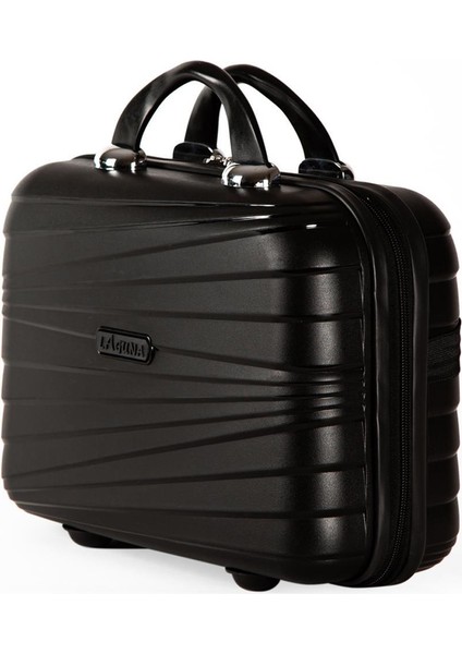 Siyah Makyaj Çantası Darbelere Karşı Yüksek Koruma Yerli Üretim