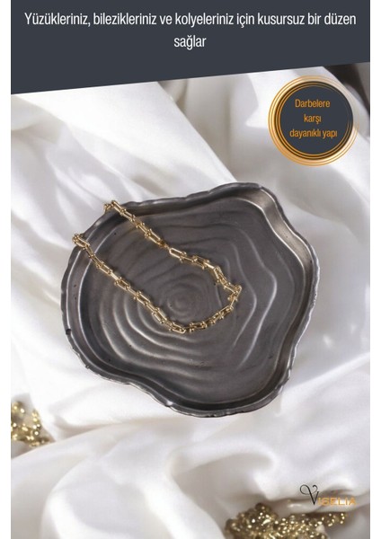 Takı Tabağı Takı Organizeri Takı Makyaj Kozmetik Düzenleyici Gümüş Eskitme Renk Model 1 indirimleri