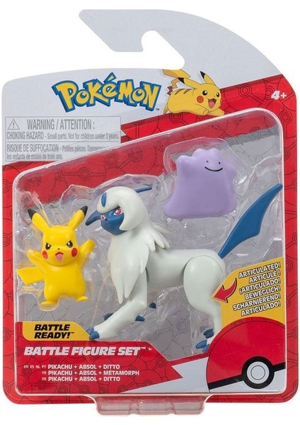 Pok 95155-R Pokemon Battle 3lü Figür Seti