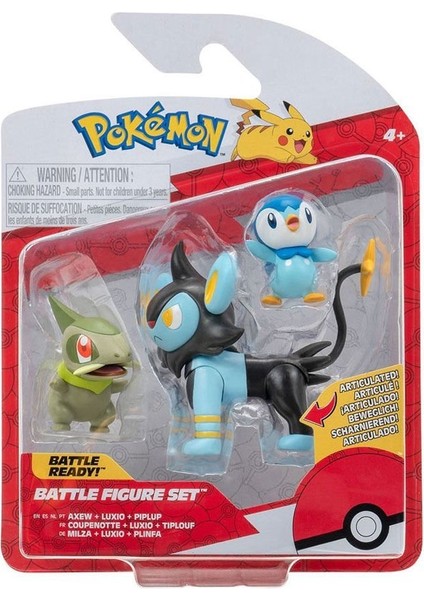 Pok 95155-R Pokemon Battle 3lü Figür Seti modelleri