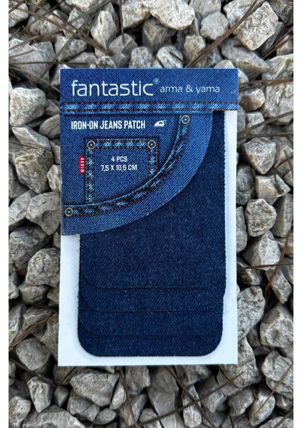 4'lü Paket Ütü ile Yapışan Kot Arma Patch Kot Yaması, Onarım, Diz Dirsek Yama, Denim, Jeans