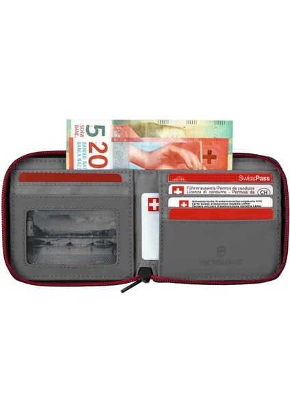 653368 Travel Essentials Zip Around Cüzdan Rfıd Korumalı