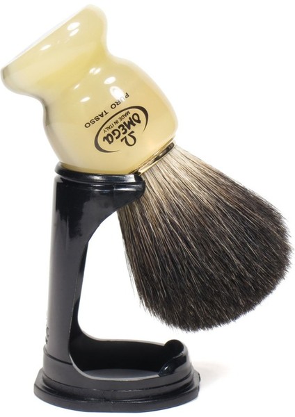 63171 Black Badger Porsuk Kılı Doğal Kıl Tıraş Fırçası Italyan Sakal Köpüğü Fırçası Plastik