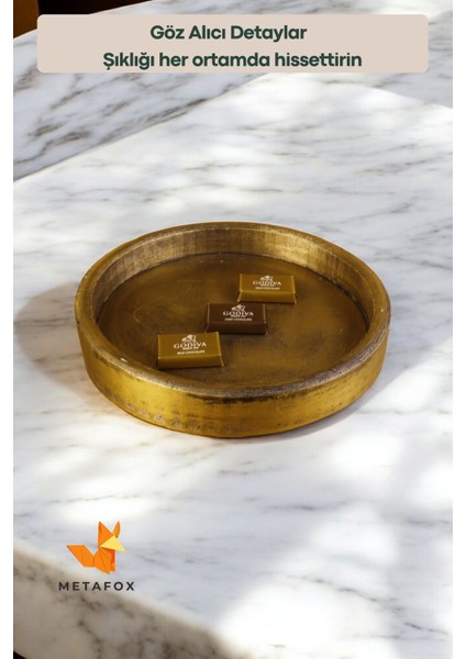 Şekerlik Lokumluk Drajelik Altın Eskitme Renk Model 20 fırsatları