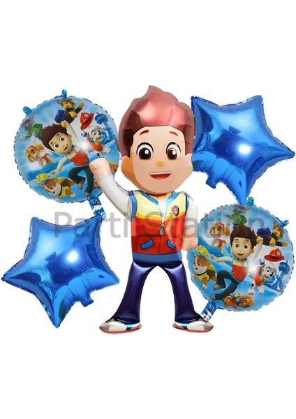 Paw Patrol Ryder Balon Set Paw Patrol Ryder Konsept Doğum Günü Parti Balon Set