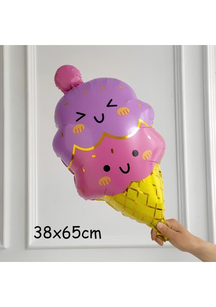 Cupcake Dondurma 8 Yaş Balon Set Şeker Dondurma Candy Balon Ice Cream Konsept Doğum Günü Balon Set fiyatları