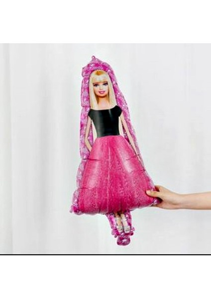 Barbie Konsept 4 Yaş Balon Set Barbie Tema Doğum Günü Folyo Balon Set