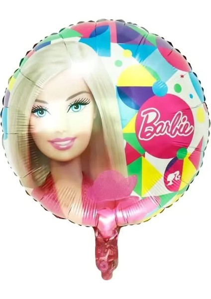 Barbie Konsept 4 Yaş Balon Set Barbie Tema Doğum Günü Folyo Balon Set