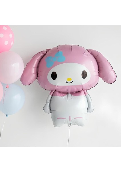 Sanrio Kuromi Melody Cinnamon 2 Yaş Mor Balon Set Anime Kuromi Melody Konsept Doğum Günü Balon Set indirimleri