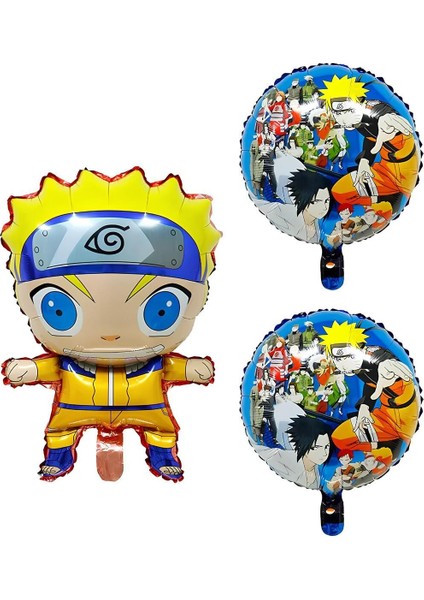 Anime Naruto 9 Yaş Doğum Günü Balon Set Naruto Konsept Doğum Günü Parti Balon Set