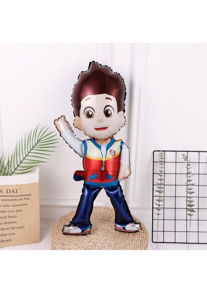 Paw Patrol Ryder 3 Yaş Lacivert Balon Set Paw Patrol Ryder Konsept Yıldız Doğum Günü Parti Balon Set