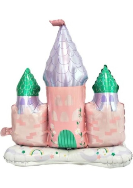 Prenses Konsept Pembe Mor Balon Prenses Evi Şato Balon Konsept Doğum Günü Balon indirimleri