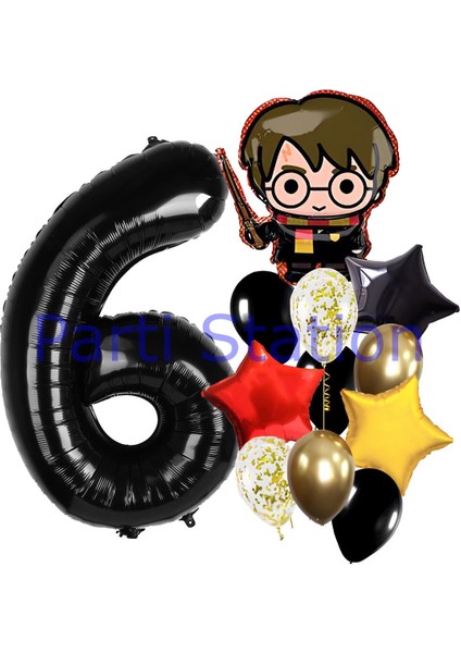 Harry Potter 6 Yaş Balon Set Hogwarts Harry Potter Konsept Doğum Günü Balon Set