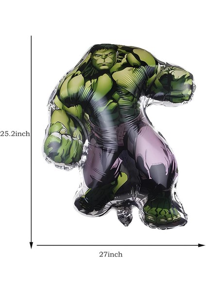Avengers Hulk 6 Yaş Doğum Günü Balon Set Hulk Tema Doğum Günü Parti Balon Set