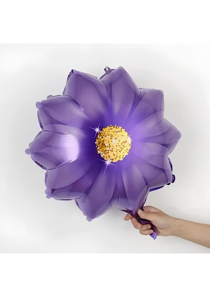 Mor Papatya 2 Yaş Balon Set Mor Papatya Konsept Doğum Günü Balon Set modelleri