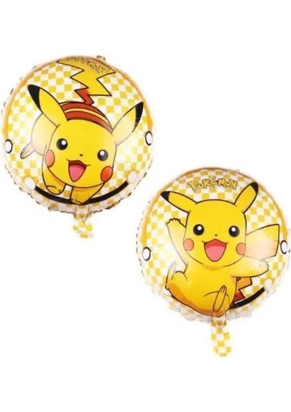 Pokemon Pikachu Konsept 2 Yaş Doğum Günü Balon Set Pokemon Pikaçu Folyo Balon Set