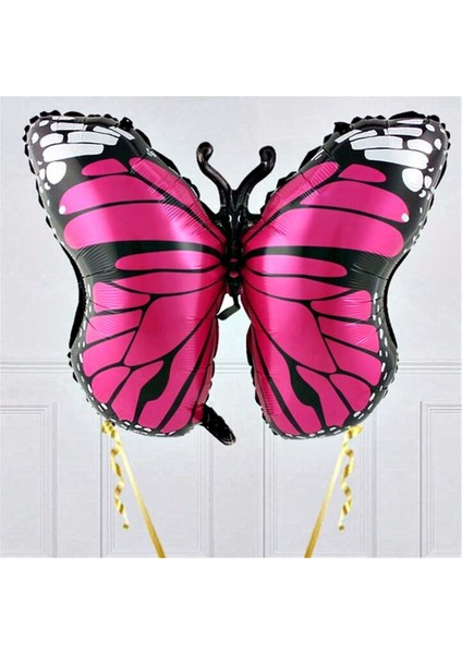 Pembe Kelebek 1 Yaş Balon Set Kelebek Konsept Doğum Günü Balon Balon Set