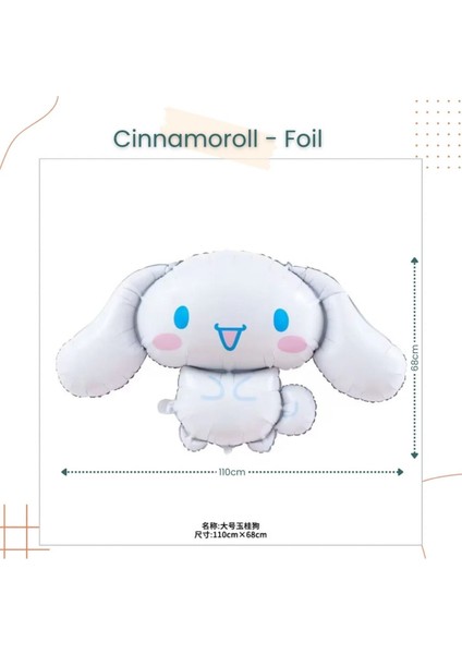 Sanrio Kuromi Cinnamon 5 Yaş Balon Set Anime Hello Kitty Kuromi Cinnamon Konsept Doğum Günü Balon