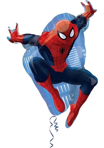 Örümcek Adam Spiderman 1 Yaş Doğum Günü Balon Set Spiderman Konsept Doğum Günü Balon Set