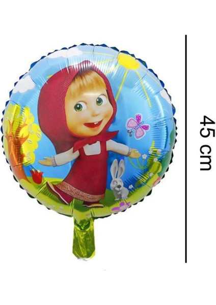 Lisanslı Maşa ve Koca Ayı Balon 2 Yaş Yrşil Renk Rakam Balon Set Masha And Bear Konsept Balon Set indirimleri