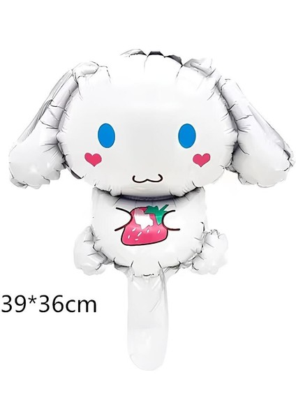Kuromi 1 Yaş Mini Pembe Balon Set Kuromi Mymelody Cinnamonroll Konsept Doğum Günü Balon Set fırsatları
