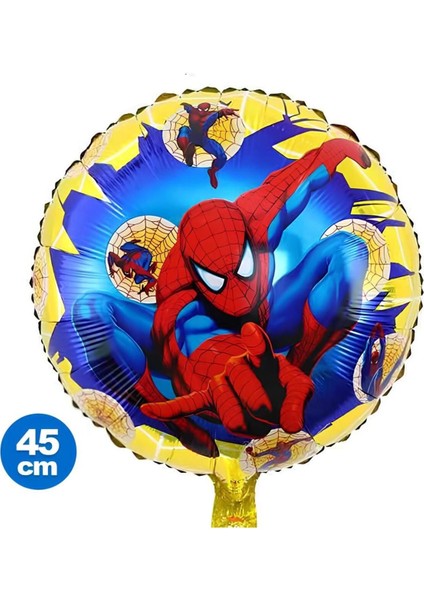 Örümcek Adam Spiderman 1 Yaş Balon Set Spiderman Konsept Doğum Günü Balon Set