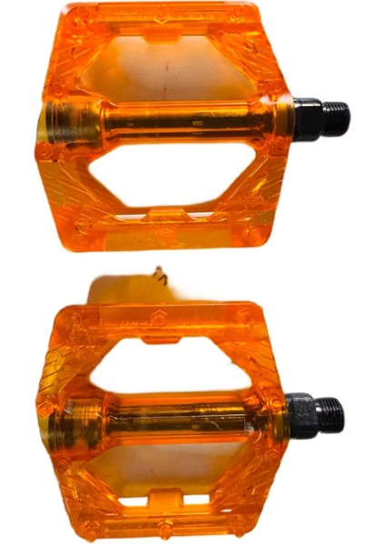Turuncu FP-812 Platform Pedal Bisiklet Pedalı Renkli Geniş Platform Pedal
