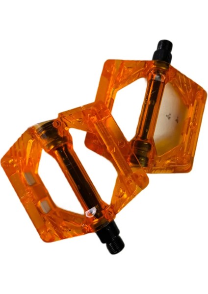 Turuncu FP-812 Platform Pedal Bisiklet Pedalı Renkli Geniş Platform Pedal