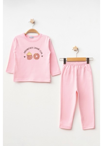 Donut Baskılı Uzun Kol Pijama Takımı 74168