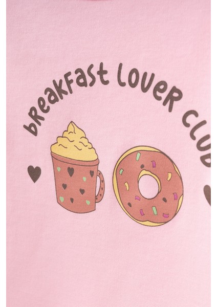 Donut Baskılı Uzun Kol Pijama Takımı 74168