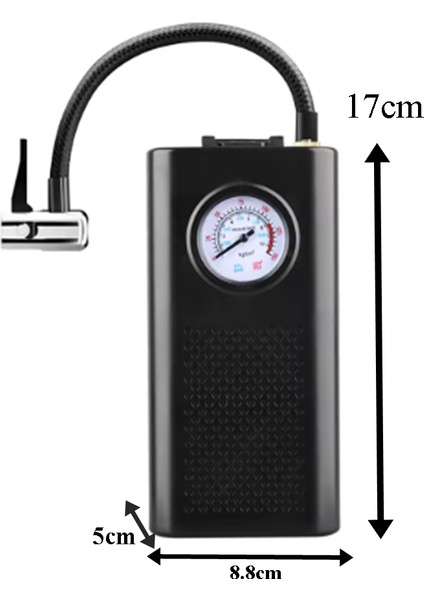 Yeni 3000 Mah Şarjlı Hava Pompası Araç Lastik, Bisiklet, Motor, Top Şişirme Oto Hava Kompresörü fiyatları