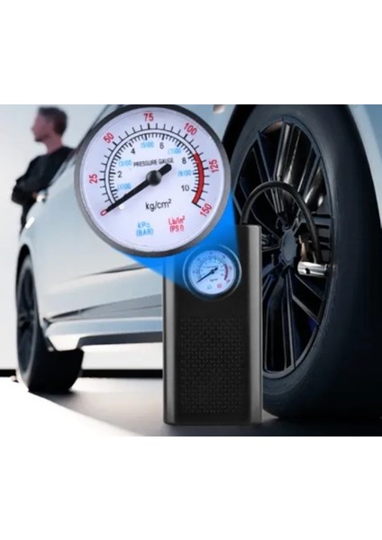 Yeni 3000 Mah Şarjlı Hava Pompası Araç Lastik, Bisiklet, Motor, Top Şişirme Oto Hava Kompresörü indirimleri